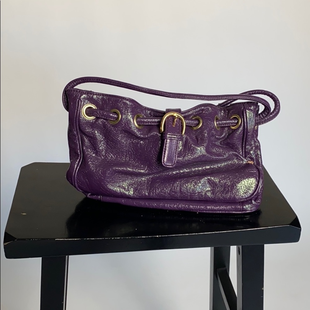 Purple shoulder bag